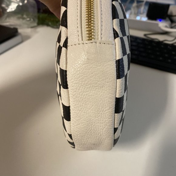 Clare V Checkered Leather Circle Clutch - Picture 2 of 6